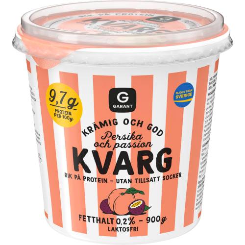 Willys Persika-Passion kvarg 0,2 %. 900 g.