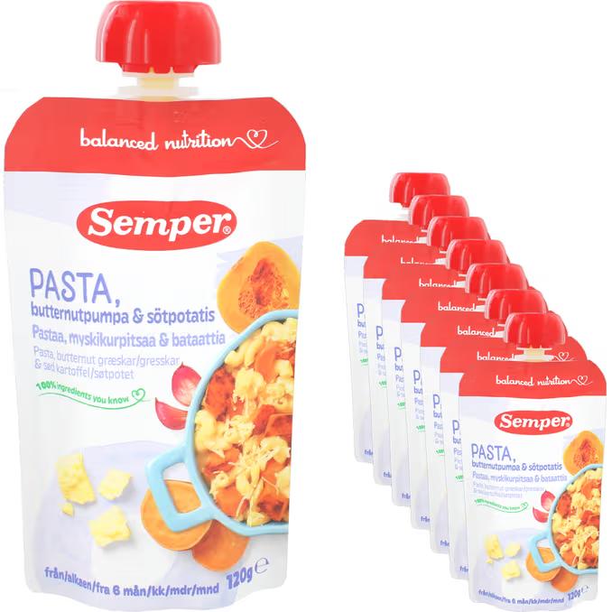Semper Klämmis Pasta 2 x 7-pack à 120 g
