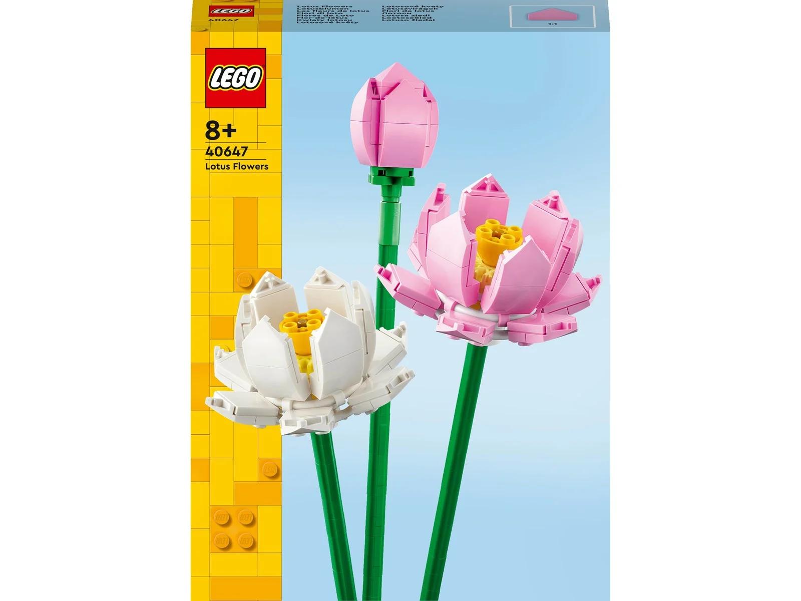 LEGO Flowers 40647 Lotusblommor Dekorationsbyggset för Hemmet