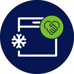 Logik frysskåp LTF143W23E, vit fristående modell