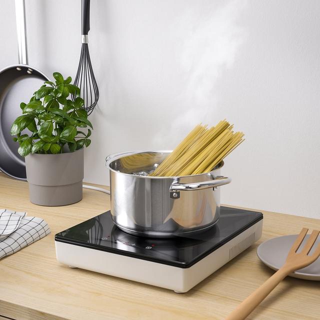TILLREDA portabel induktionshäll, vit, 1 zon