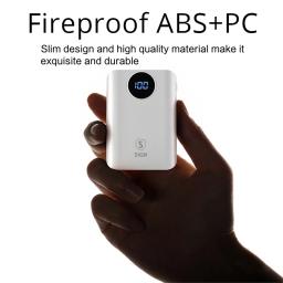 SiGN Mini QC Powerbank med Display Vit