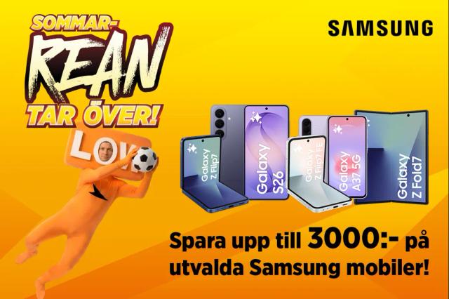Upp till 3000 kr rabatt på Samsung-mobiler