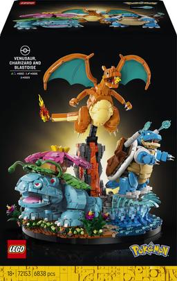 LEGO Pokémon Venusaur, Charizard och Blastoise 72153