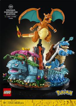 LEGO Pokémon Venusaur, Charizard och Blastoise 72153