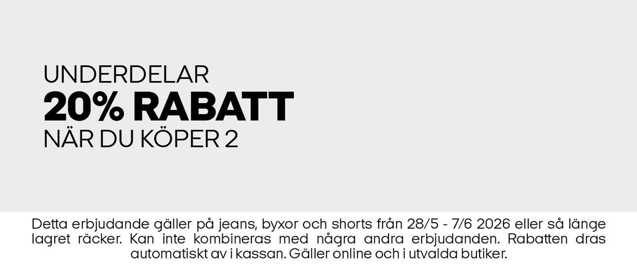 Underdelar. 20 % vid köp av 2 st.