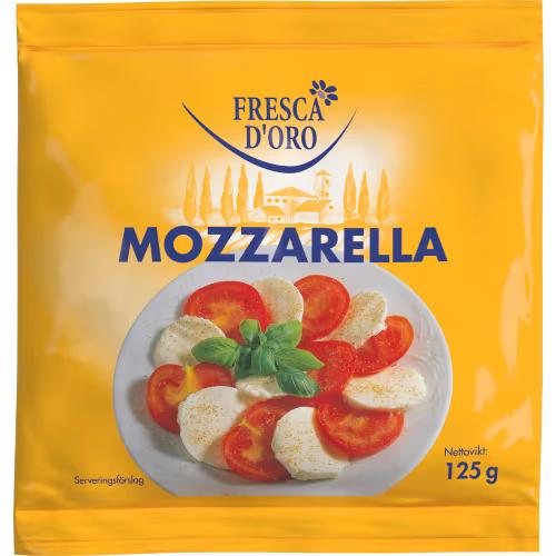 Färsk mozzarellaost av hög kvalitet. 125 g.