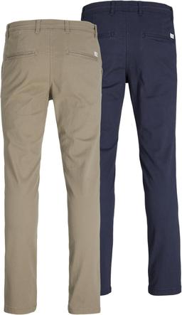 JACK & JONES herr chino byxor 2-pack, 2 par for 333 kr