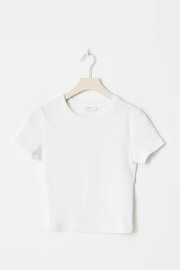 Vit basic tight top för dam