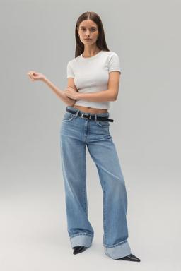 Vit basic tight top för dam