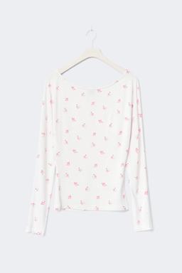 Soft Slouchy Women's White Loungewear Top