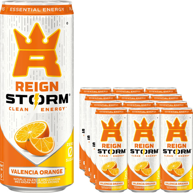 Energidryck Reign Storm Valencia Orange 12-pack