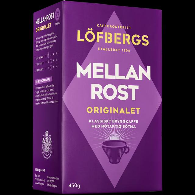 Löfbergs Bryggkaffe Mellanrost 450 g