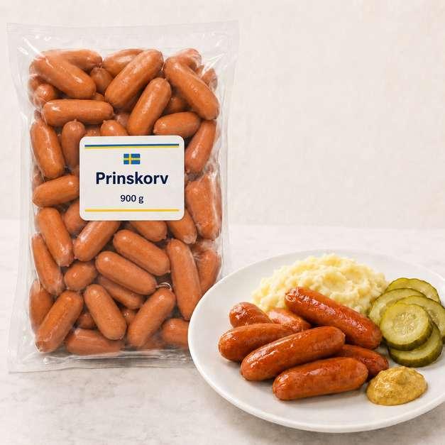 Prinskorv, 900 g.