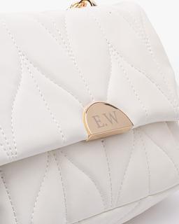 Pristine creme stilren axelväska för vardagen