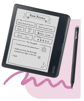 Kobo Libra Colour 7-tums läsplatta, svart