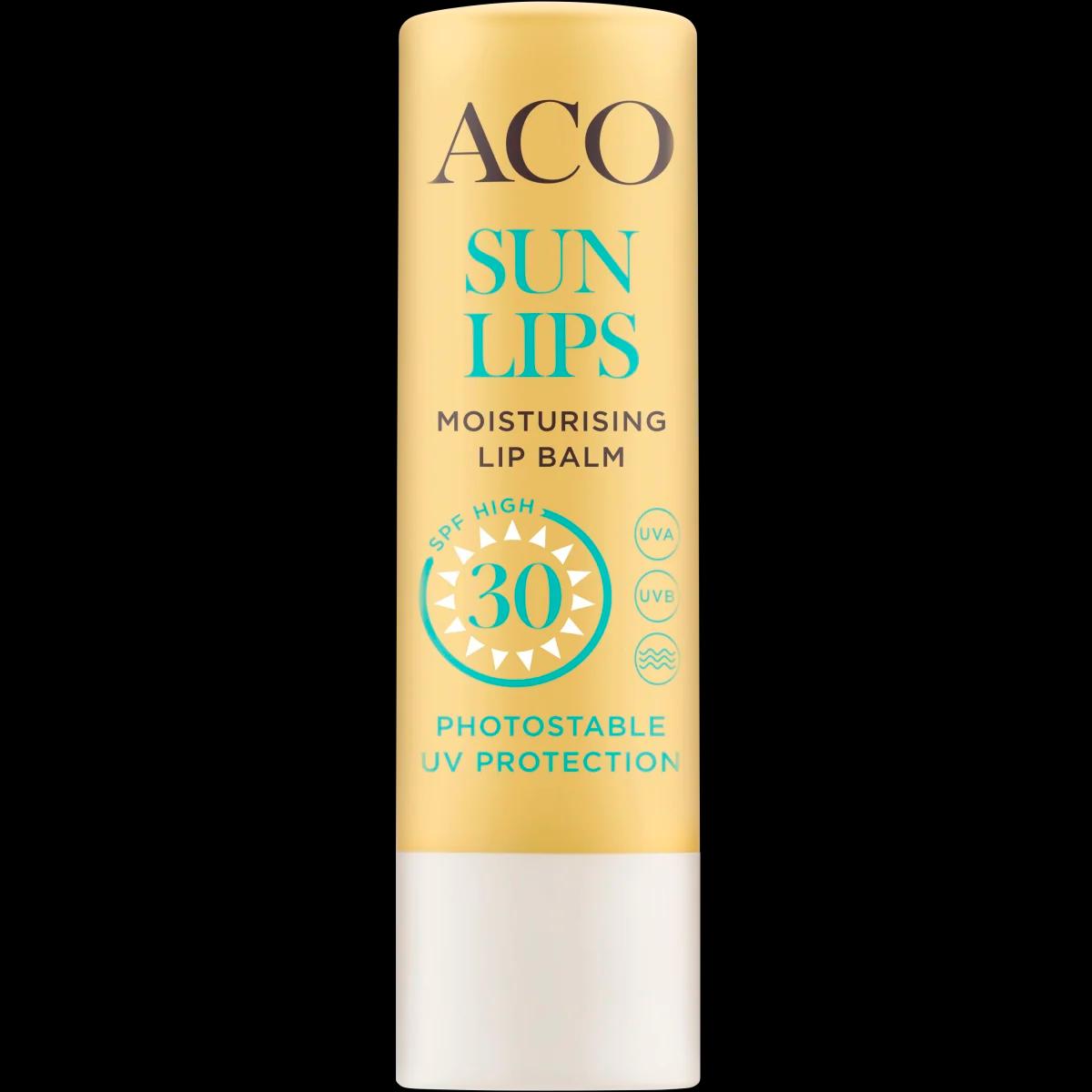 ACO Sol-läppbalsam SPF 30, 4,7 g