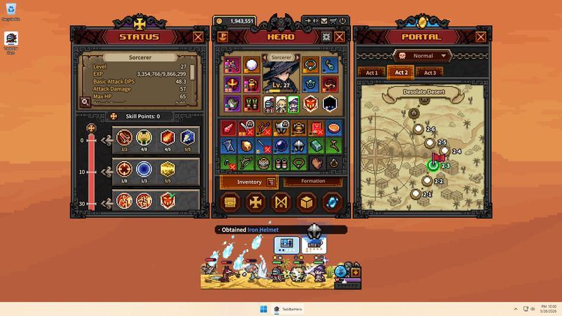 TBH: The Task Bar Hero