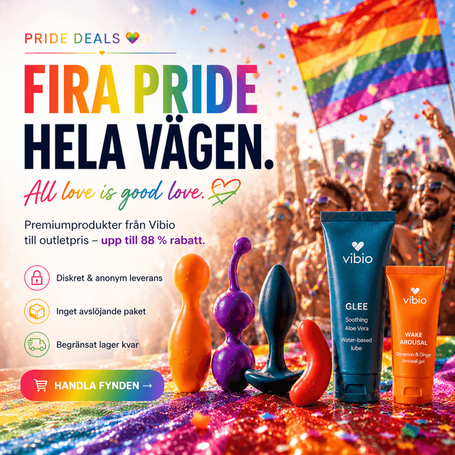 PRIDEKAMPANJ PÅ VUXENLEKSAKER
