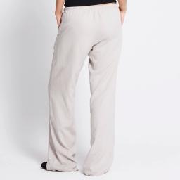 Donna Linen Blend Straight-Leg Pants