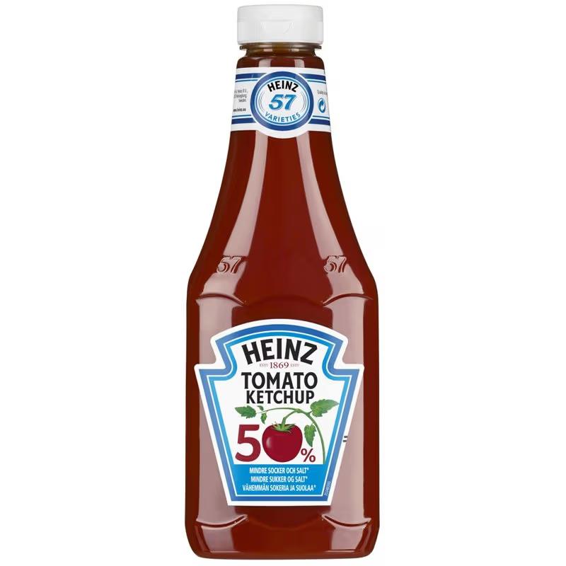 Heinz Ketchup 50 % Mindre Socker & Salt