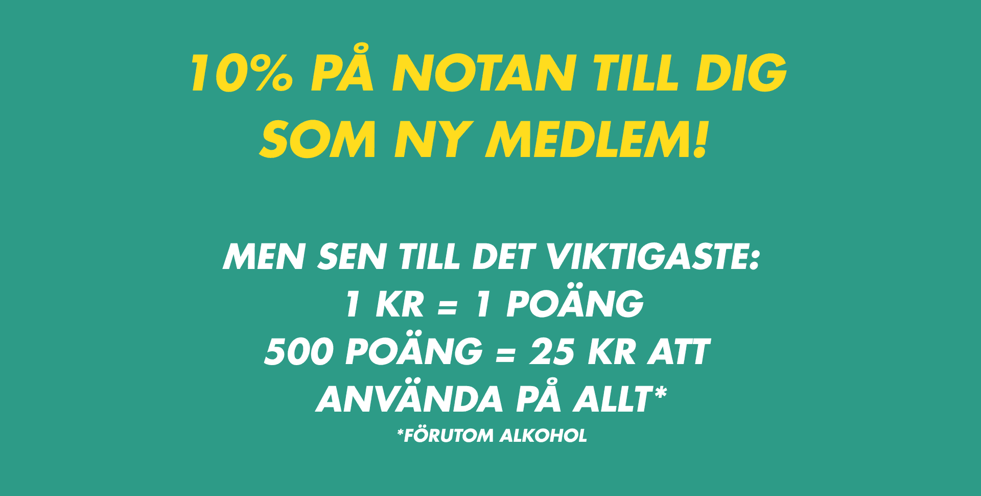 Bli gratis medlem i O'Learys Member Club och samla poäng