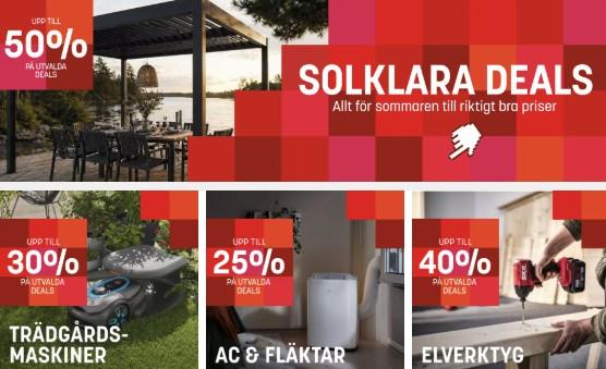 Solklara Deals hos Bygghemma: upp till 50% på utemöbler, grill och pool