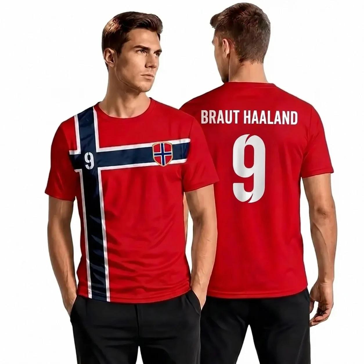 Norge Fantröja Nr 9 Haaland VM 2026