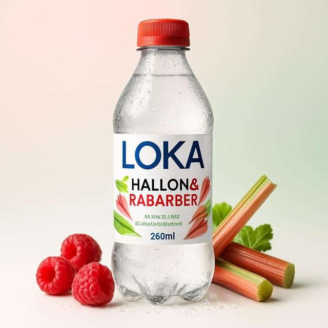 Loka hallon & rabarber 330 ml