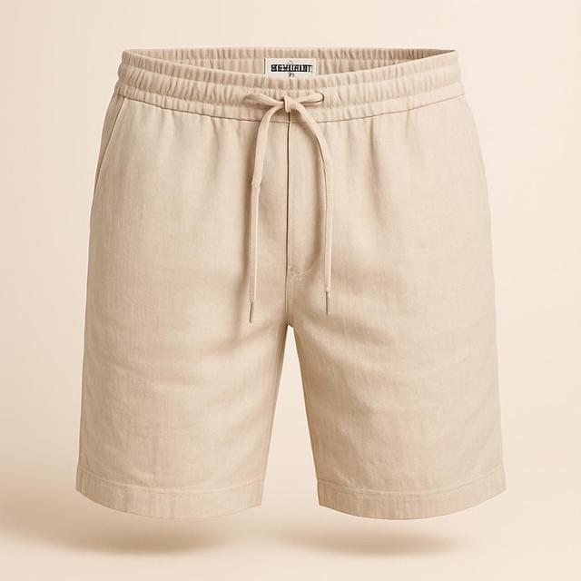 ONLY & SONS Oatmeal Linen Shorts