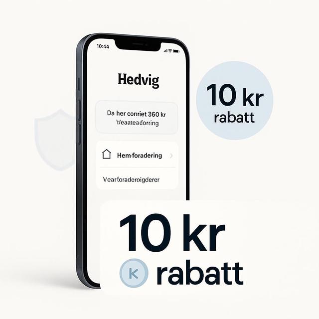 Rabatt på din försäkring hos Hedvig