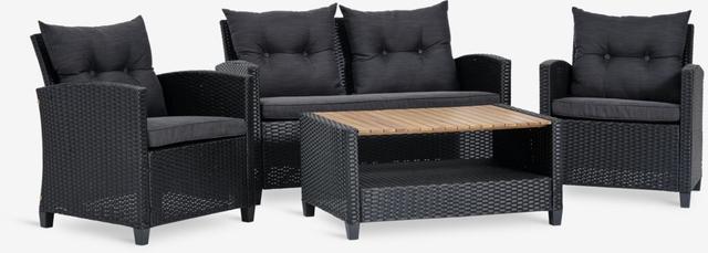 VEN loungeset 4-sits i svart
