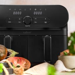 Sabor Duett dubbel airfryer 11 L svart
