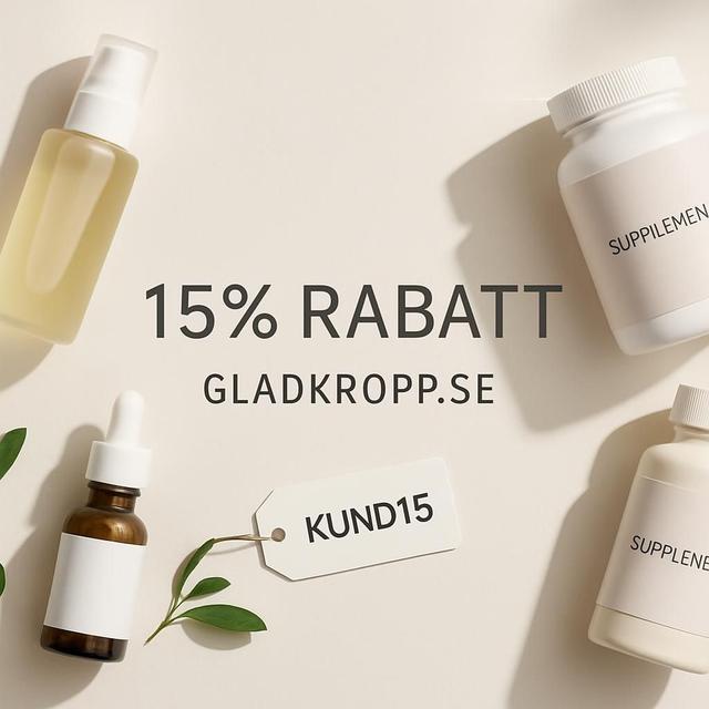 Gladkropp 15% rabatt