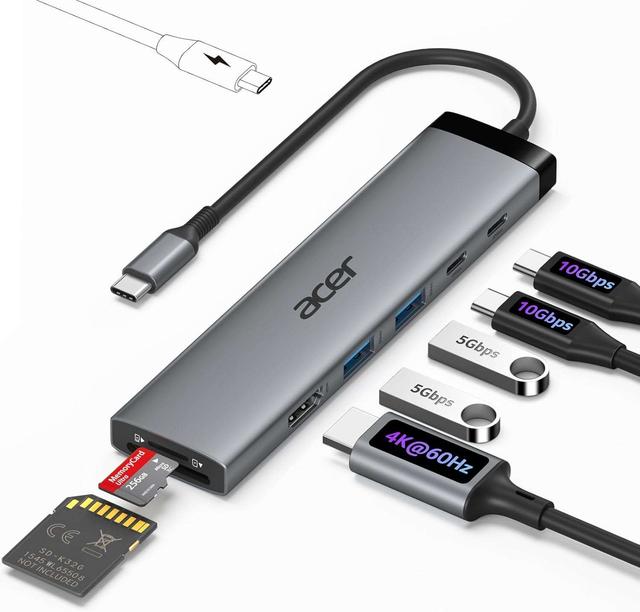 Acer 8-i-1 USB-C hubb med 100W PD för 269 kr hos Amazon