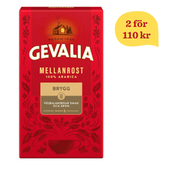 Bryggkaffe mellanrost – 2 Gevalia för 90 kr