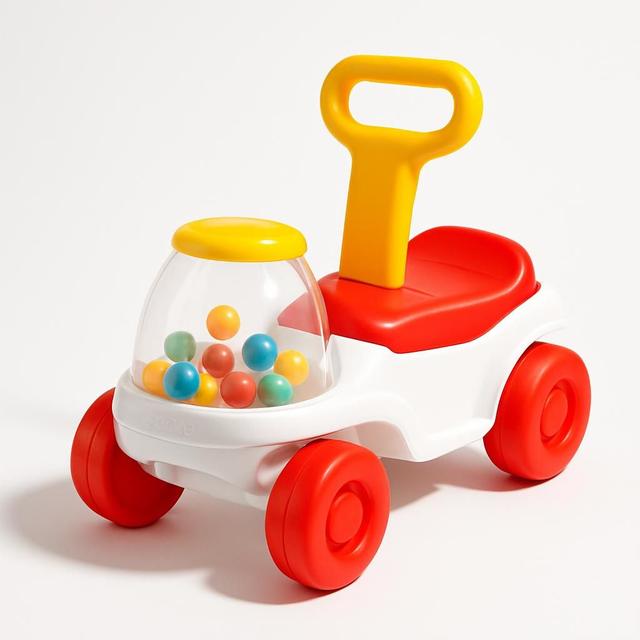 Fisher-Price Popcorn Popper Rideon Vit/Röd