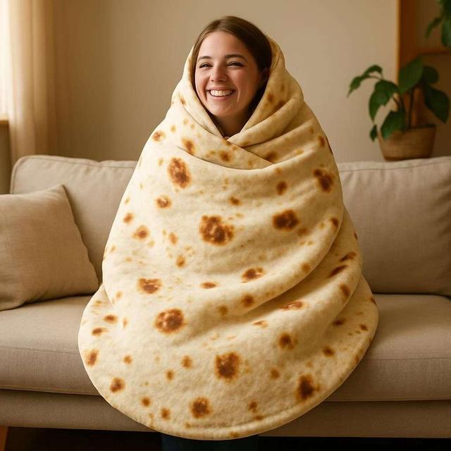Burrito Filt med Rolig Design