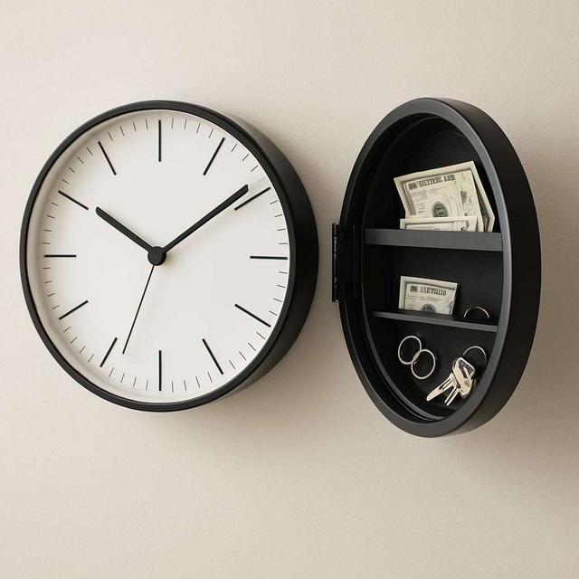 Secure Hidden Safe Wall Clock