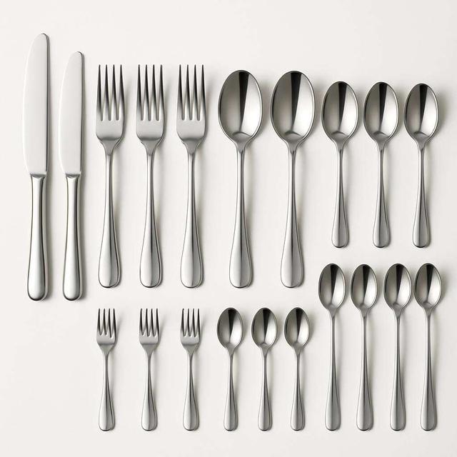 Elegant bestickset 24 delar rostfritt stål