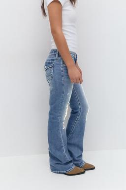 Iconic Twisted Blue Denim Jeans
