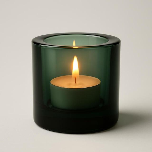 Iittala Kivi Ljuslykta 60mm Tallgrön
