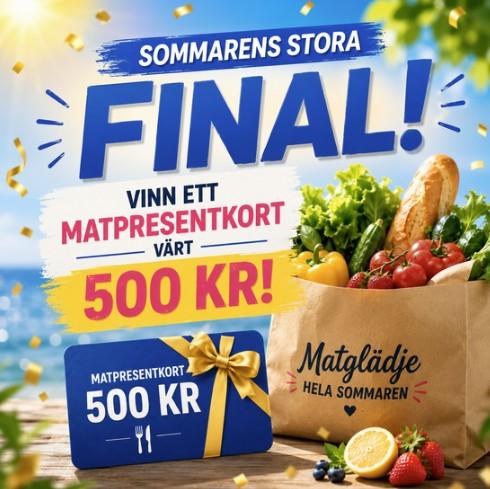 🥇 SOMMARTÄVLING V.4 – Vinn ett matpresentkort på 500 kr!