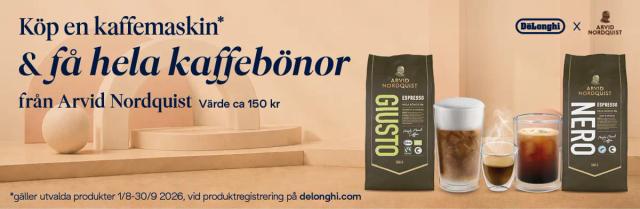 De'Longhi kaffebönor från Arvid Nordquist