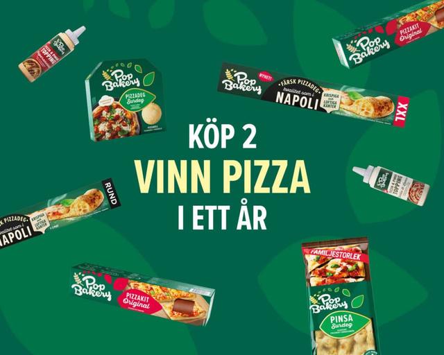 Köp två, vinn pizza i ett år