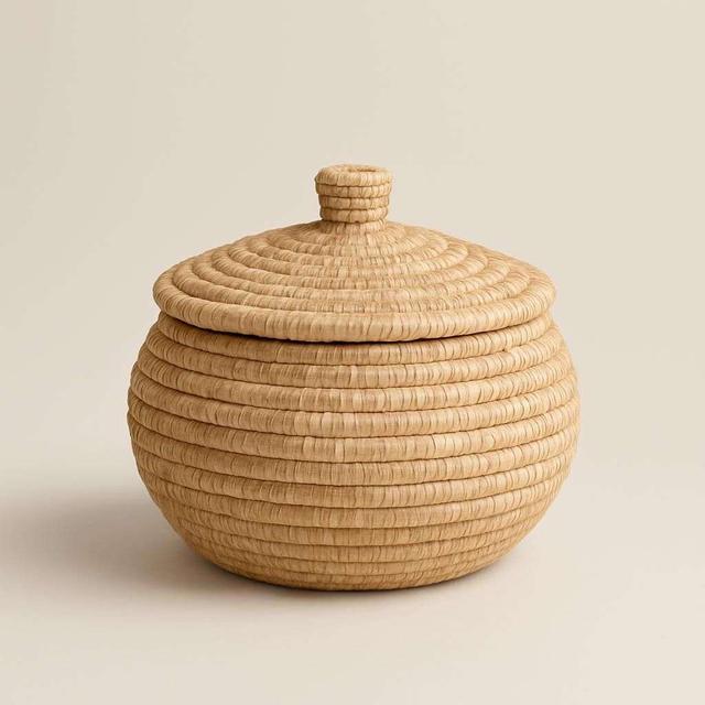 Bloomingville Cillie Natural Basket with Lid