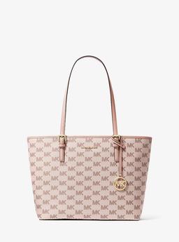 Jet Set Medium Logo Jacquard Tote