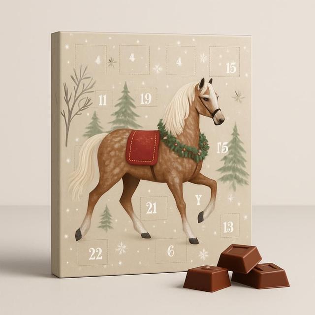 Chokladkalender med Hästmotiv