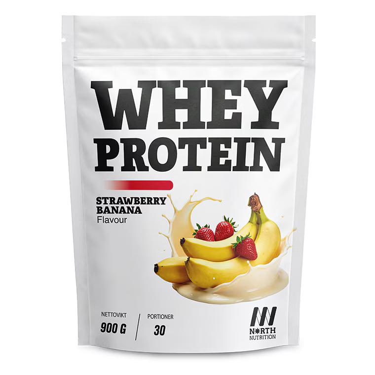 North Nutrition Whey 900g för 299 kr med shaker på köpet hos Sportkost