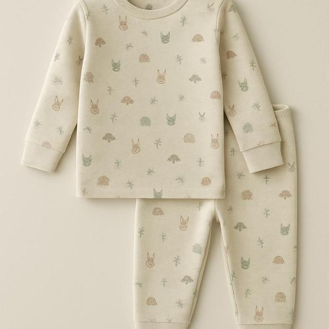 Mamma Mu och Kråkan Pyjamas Set Beige